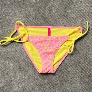 Victoria's Secret Lace-Trimmed Bikini Bottom